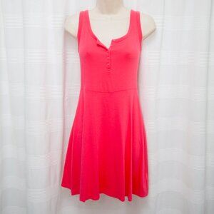 NWOT Cotton Henley Fit & Flare Dress